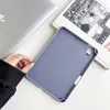 Tablett PC -fodral Bagar Silikonfodral för iPad Mini 6 stötsäker ultra tunn för luft 5: e 4: e 10,9 tum 9: e 8: e 10.2 Pro 11 -omslag med pennhållare 240411