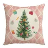 Poduszka ins świąteczny rzut różowy drzewo kreskówka domowa dekoracja dekoracyjna poduszki dekoracyjne