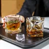 Wine Glasses Ins Bar Twist Cup 219 Ml Creative Origami Glass Internet Red Whiskey Transparent High Temperature Resistant Beer Cups