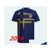 Jerseys de football 23 24 Boca Juniors Home 2024 2025 Carlitos Benedetto Villa Maradona Saio Medina Varela Tercera Pavon Men Football Shirt Otlzo