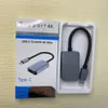 Adaptador Tipo C a HDTV 4K 60Hz USB C Male para feminino HD Cabos para monitor Mac Computer TV Display Samsung Xiaomi Phone