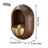 Refrigerator Magnet Doorbell Gift Magnetic Door Chime Black Walnut Wood Wind Chime Garden Home Wardrobe Door Wall Decorations