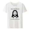 Jesus Crossfit Modal Print T-Shirt Lustige Fitnessstudio-Enthusiast lässig Camisetas Sommer kurzarmig bequemes atmungsaktives cooles Hemd