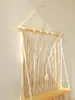 Piastre decorative 1 pc tassel tessuto a mano muro appeso arazzo boho pianta fiore vassoio vassoio remio decorazioni per la casa decorazioni