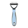 Dogs Cats Shedding Hair Grooming Comb Safety Manual Undercoat Rake Brush Cats Hair Comb Pet Deshedding Dematting Tool