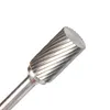 6mm A-Typ Head Wolfram Carbid Rotary Datei Tool Point Burr Die Mühle Schleifwerkzeuge Bohrermahlen zum Schnitzen-Bit-Tool für Metall