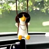 Résine Auto Swing Duckling Pendants mignons Auto Rear View Mirror Duck