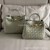 Venetas Venetas ANDIAMO Lady Sac Designer Bottgas Sacs en cuir en cuir Capacité métallique Corde boucle TOTE TOVÉ