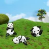 Panda Figurina Śliczna miniaturowa miniaturowa Dollowa Dollowa Lalka Ozdoba rzemieślnicza Dollhouse Anime Figura Mikro Krajobraz Dekoracja ogrodu