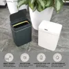 Avfallsbackar Touchless Smart Sensor Smart Trash Can 18L med lock för kök badrum sovrummet automatiskt bain arbae bin l49