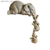 Arts et artisanat 3pcs Résine Elephant Baby Doll Decoration Decoration Home Decor Ift Decorative Fiurines Miniatures Accessoires mignon L49