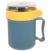 Mugs Cup Soup Foodcereal Breakfast Portable Go Mug the Jarlids Microwave ContainersLunchflask Travel Coffee Box Isolated Bowls