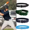 Cinture cintura da baseball cintura giovanile materiale elastico lunghezza regolabile accessorio sportivo per ragazzi fibbia in lega