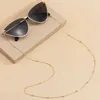 Effetti occhiali Catene Eleganti occhiali da sole a catena che lettura di perle occhiali occhiali con corda di vetro in oro rosa corda cinghia cnocchia c240411