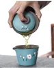 Teaware set körsbärsblommor japansk stil stor handmålad tekopp keramik te kopp två koppar per kruka skål