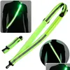 Racing Jackets Usb Rechargeable Led Reflective Belt Sash High Visibility Safety Running Gear For Night Drop Delivery Sports Outdoors A Otzkl