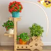 Balconn de fleurs en bois massif Balcony