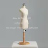 Wooden Sewing Female Mannequins, Body Tripod Stand, Manikin Shoulder Strap, Clothing Cut, Can Pin Villain E067, 2023, 1/3, 1/4