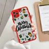 Merry christmas tree snowflake new year gifts Phone Case matte transparent For iphone 11 12 13 6 s 7 8 plus mini x xs xr pro max