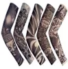 5PCS New Mixed 92Nylon Elastic Fake Temporary Tattoo Sleeve Designs Body Arm Stockings Tattoo For Cool Men Women2295625