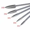 5pcs/ajuste de escultura em madeira broca de gravação bit home woodworking Diy Cutter Ferramentas de escultura de aço Acessórios de gouges de gravura