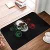 Mexique crâne non glissé pailtre EDM Musicien Electronic Music Living Room Mat de chambre à coucher de prière Flanelle Décor moderne