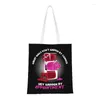 Shopping Bags Blood And Glitter Nail Polish Art Bag Shoulder Canvas Tote Portable Manicure Manicurist Groceries Shopper