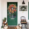 Fiori decorativi 1pc fiore grande grande ghirlanda autunnale di zucca per decorazione della porta d'ingresso Ringraziamento regalo ghirlanda