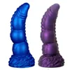 2colors Liquid Silicone Monster Dildo Butt Plug DILDOS Realidad erótica Men Soft Pene for Women Masturbator Adulto Sexy Toy