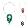 Anhänger Halsketten Choker Soutache handgefertigte Webkragen 2024 ethnischer Schmuck Frauen Strassnahrung Schwarzgrün rote große Halskette Geschenk