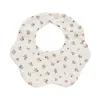 Ruffle Bib Soft Floral Burp Cloth Drool Bib Baby Feeding Bibs Teething Towels