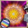 Mandala duchowość tarot karta obrusowa ołtarza Pagan Witchcraft Crystal wacika astrologa mata mata