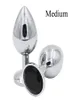 Sex Toy Massager Medium Size 80x33mm Luxury Silver Threaded Metal Butt Plug Anal Insert Sexy Stopper Anal Sex Toys Audlt Products7458223