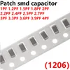 100 pcs 1206 Patch SMD -condensator 100NF 220NF 470NF 680NF 1UF 2.2uf 12pf 13pf 16pf 18pf 20pf 82pf 91pf 100pf 110pf 120pf 130pf 130pf 130pf 130pf 130pf 130pf