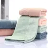 Towel 2Pcs/Set Or 4Pcs/Set Bamboo Fiber Pattern Face Solid Color Soft Absorbent Material Bath Bathroom Clean Item