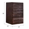 Multi-Layer Solid Wood Tea Storage Box Table Tung Wood Seven-Layer Drawer Multi-Functional Jewelry Organizer