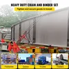 Chain de corrente VEVOR 5/16 "Kit de amarração com 6600 lbs Capacidade Golhe Gaoks Grade 80 Cadeiras Ferramenta de carga de catraca para transportar reboque