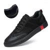 Sapatos casuais Italy Business Leather Lace Up Moda masculina respirável Handmade Black Formal Work