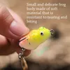 2,5 cm 3g di rana in gomma esca di pesca morbida esche resistenti bassi artificiali spinner vitale che affonda gli strumenti di attrezzatura da pesca da pesca da pesca