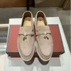 Nouvelles chaussures habillées loro charmes d'été Walk mocassins pour femmes designers de piane loafer bourse de bureau