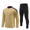 23 24 25 25 Barcea Football Tracksuit Barca piłka nożna i dzieci ustawiają dorosłych chłopców Lewandowski Pedri Training Suit 2023 2024 Training Traint Strett