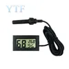 Mini Convenient Digital LCD Thermometer Sensor Hygrometer Gauge Refrigerator Aquarium Monitoring Display Humidity Detector