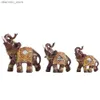 Arts and Crafts lmhbjy Thailand hars handwerk olifant nieuwe huishoudelijke artikelen drie olifanten creatieve ins ornamenten olifantendecoratie l49