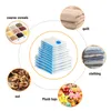 With Valve Transparent Border Folding Compressed Organizer Travel Space Saving Seal Packet Vacuum Bags Clothes Storage Bag