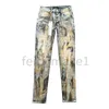 Jeans de designer jeans pour hommes pourpre femmes pantalons longs empilés jeans de peinture rétro de pantalon rétro de rythme