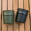 Tasses 1pc en acier inoxydable empilable 300 ml tasse de café tasse de camping