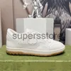 New Men Women Mac80 Sneakers Buty Zakręcające gublowanie g haftowe czarno-białe skórzane trenery inspirowane retro MAC80 Flat Buty Rozmiar 35-44