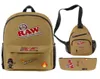 RAW 3PCSSet Men Dames Backpack Sigaar Oxford Waterdichte rugzakzakken Unisex Outside Wandelen Bicycle Bag Laptop Bags2220593