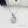 Anhänger Halsketten beste Qualität 925 Silber Original 12 Zodiakkristalle von Anhänger Halsketten Frauen Glückszahl feinen Schmuck 240410