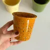 Tasses en céramique Speckler Encre parsemée sous glaçure couleur Handy tasse tas de petit déjeuner